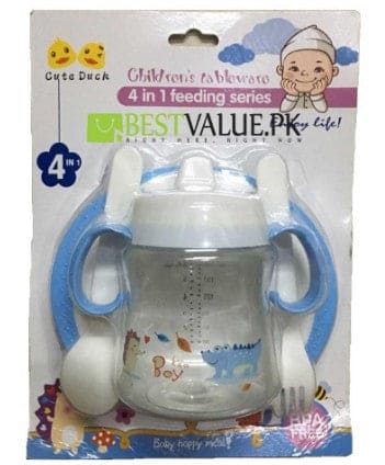 4 In 1 Baby Feeding Spoon, Baby Bowl With Fork And Spoon And Drinking Cup, Feeding Series Training Set 4 In 1 Baby Feeding Spoon, Baby Bowl With Fork And Spoon And Drinking Cup, Feeding Series Training Set